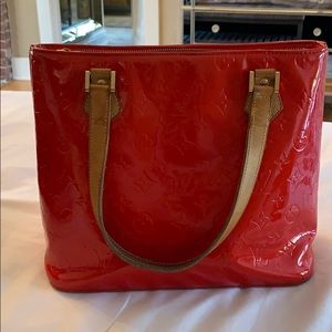 Louis Vuitton patent leather red purse